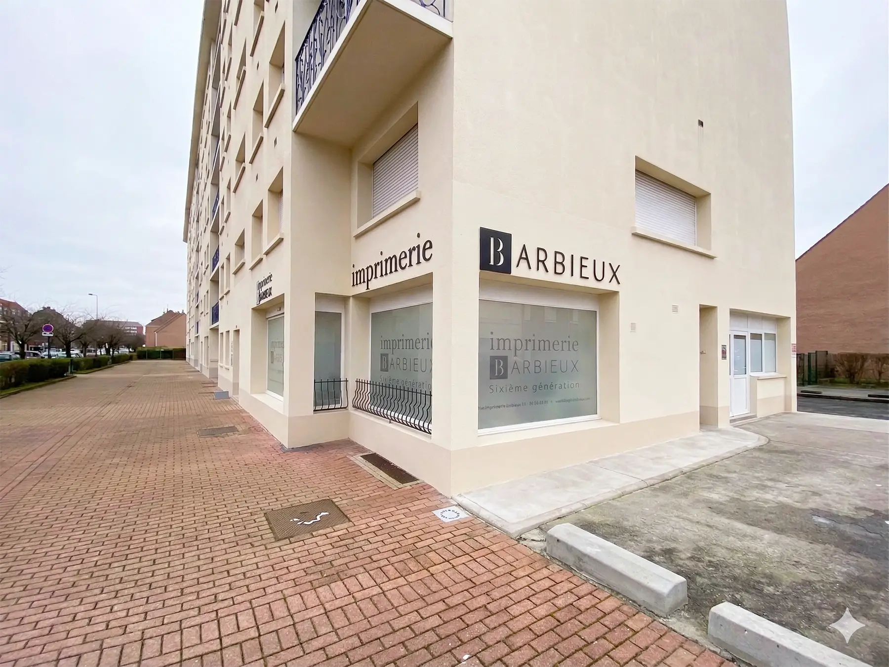 Façade de l'Imprimerie Barbieux boulevard de Fourmies Roubaix sixième génération